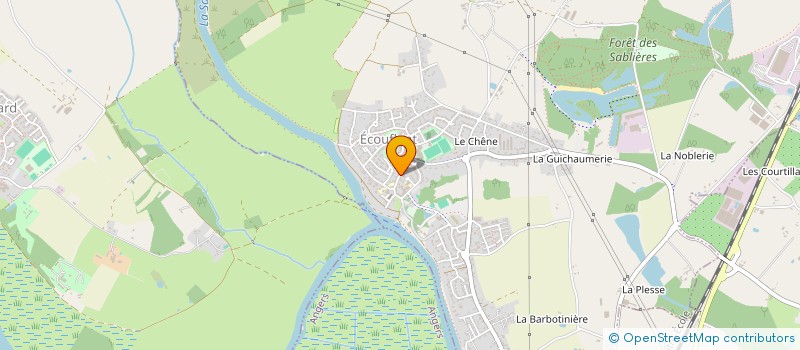 localisation de l'entreprise LES GLYCINES  ECOUFLANT