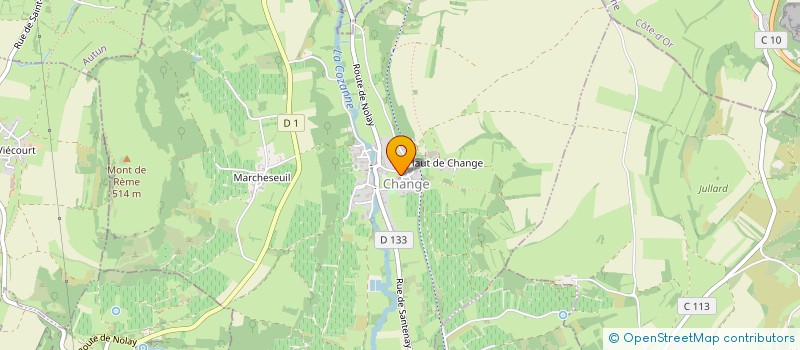 localisation de l'entreprise LES GLYCINES  CHANGE