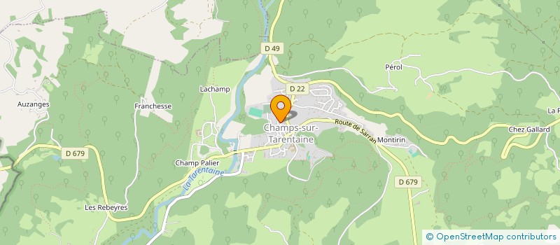 localisation de l'entreprise LES GLYCINES à CHAMPS-SUR-TARENTAINE-MARCHAL