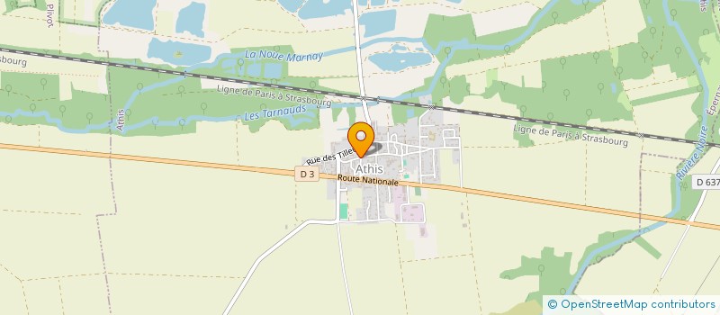 localisation de l'entreprise LES GLYCINES  ATHIS