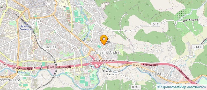 localisation de l'entreprise LES GLYCINES à AIX-EN-PROVENCE