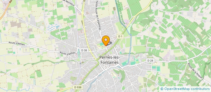 localisation de l'entreprise LES GLYCINES  PERNES-LES-FONTAINES