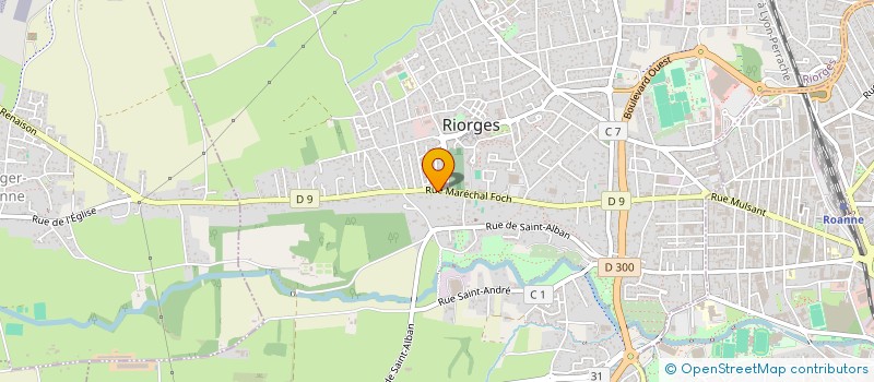 localisation de l'entreprise LES GLYCINES à RIORGES
