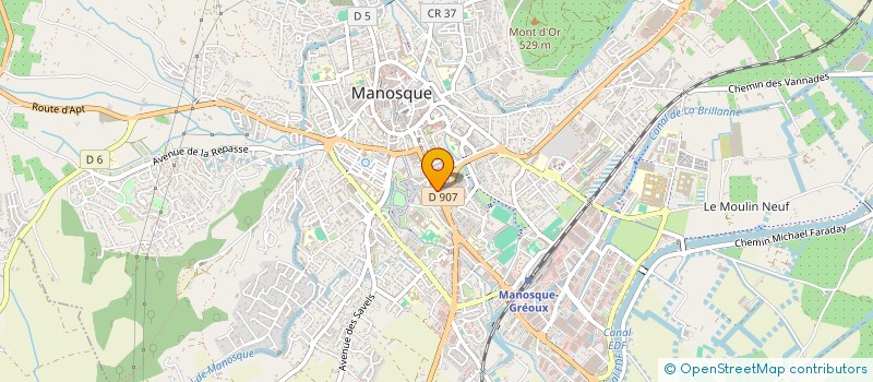 localisation de l'entreprise LES GLYCINES CMA à MANOSQUE