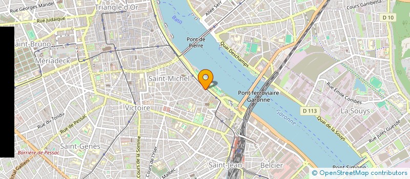 localisation de l'entreprise LES GLYCINES DE SAINTE CROIX  BORDEAUX