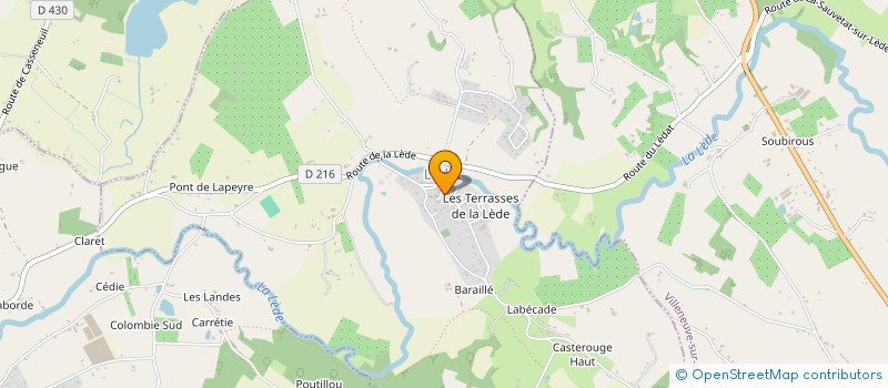 localisation de l'entreprise LES GLYCINES DU PUITS  LEDAT