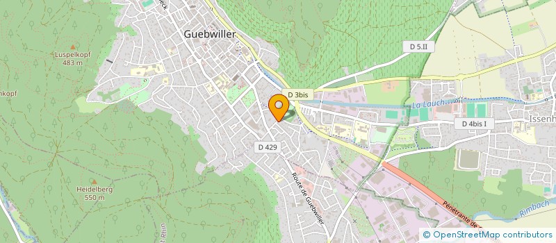 localisation de l'entreprise LES GLYCINES IMMOBILIER  GUEBWILLER