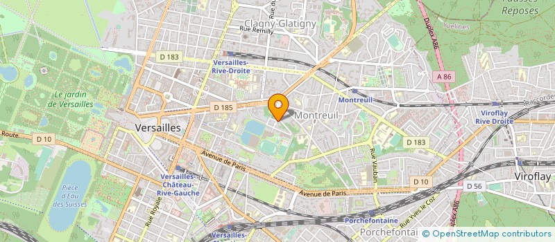 localisation de l'entreprise LES GLYSOS à VERSAILLES