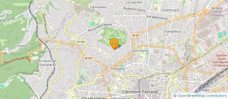 localisation de l'entreprise LES GOC  CLERMONT-FERRAND