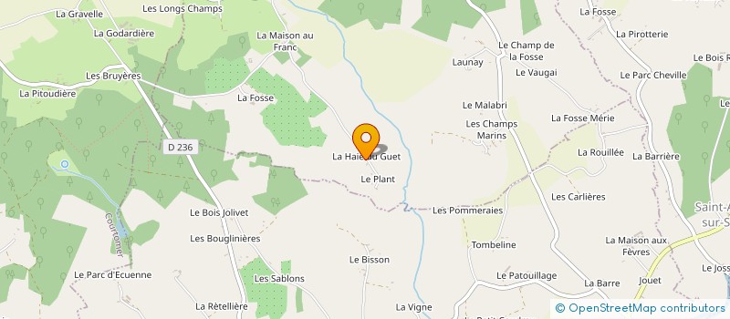 localisation de l'entreprise LES GODILL'EAU à TELLIERES-LE-PLESSIS