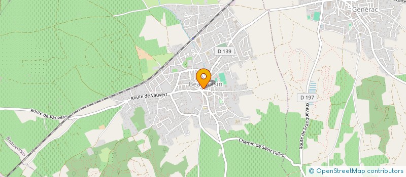 localisation de l'entreprise LES GOELANDS à BEAUVOISIN