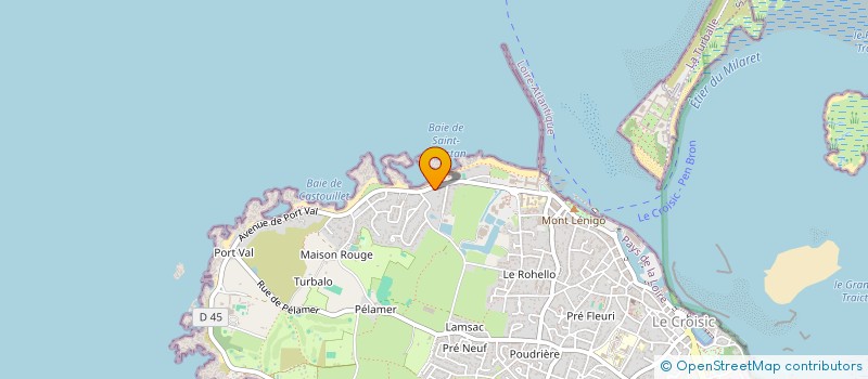 localisation de l'entreprise LES GOELANDS  LE CROISIC