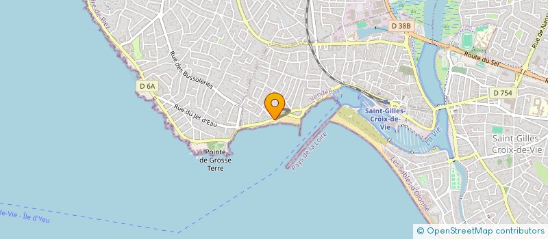 localisation de l'entreprise LES GOELANDS à SAINT-GILLES-CROIX-DE-VIE