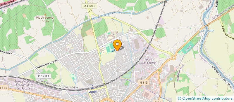 localisation de l'entreprise LES GOELANDS  LUNEL