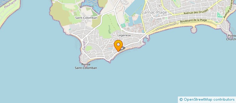 localisation de l'entreprise LES GOELANDS  CARNAC