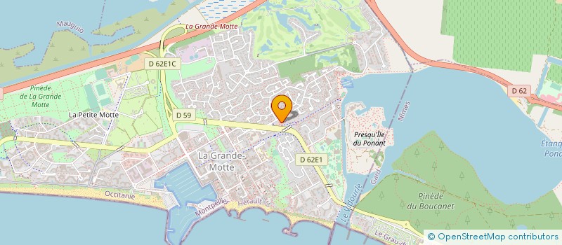 localisation de l'entreprise LES GOELANDS  LA GRANDE-MOTTE