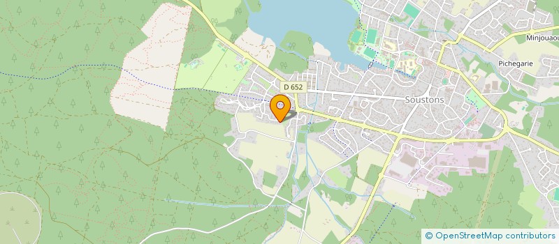 localisation de l'entreprise LES GOELANDS  SOUSTONS