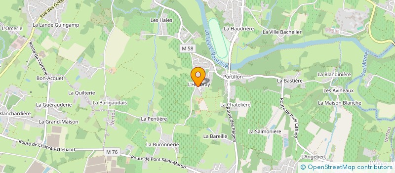 localisation de l'entreprise LES GOELANDS  VERTOU