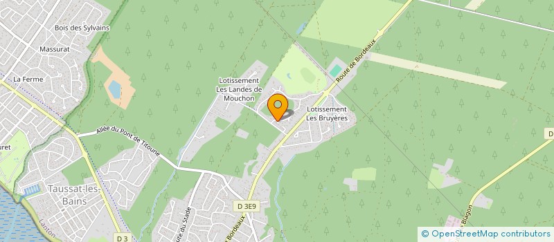 localisation de l'entreprise LES GOELANDS  LANTON