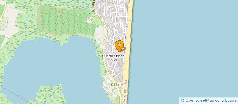 localisation de l'entreprise LES GOELANDS  CANET-EN-ROUSSILLON