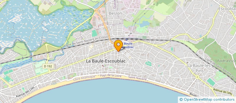 localisation de l'entreprise LES GOELANDS à LA BAULE-ESCOUBLAC