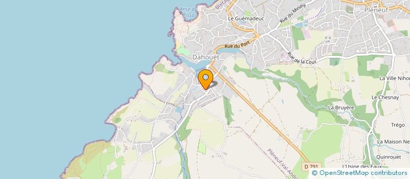 localisation de l'entreprise LES GOELETTES  PLENEUF-VAL-ANDRE