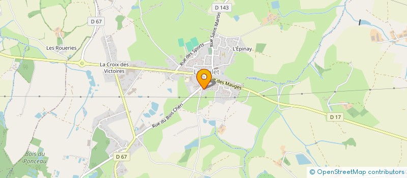 localisation de l'entreprise LES GOGANES  MAUGES-SUR-LOIRE