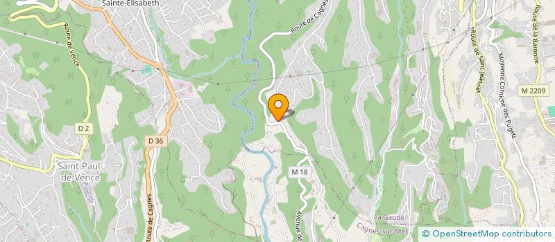 localisation de l'entreprise LES GOLFEURS DES BAOUS à LA GAUDE