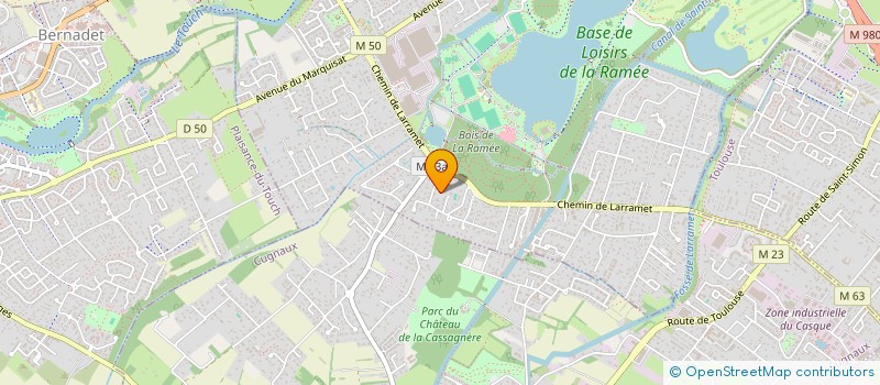 localisation de l'entreprise LES GOLFS DU SUD OUEST à TOURNEFEUILLE