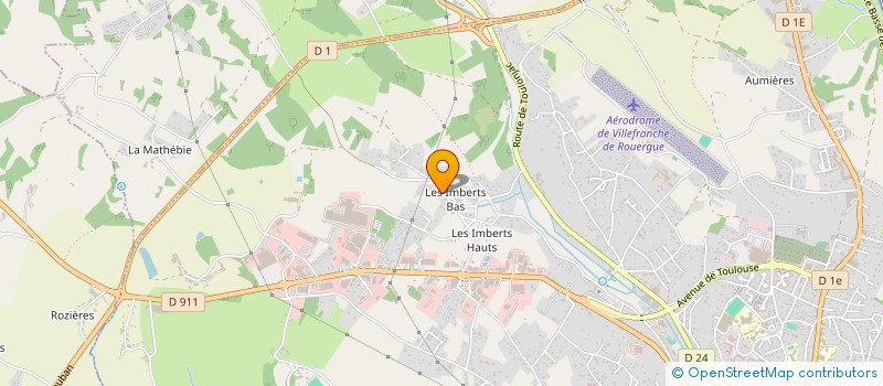 localisation de l'entreprise LES GOMMETTES FRANCAISES à VILLEFRANCHE-DE-ROUERGUE