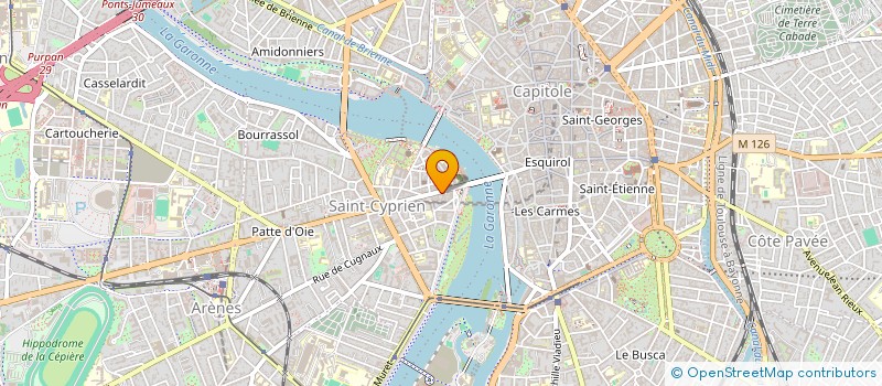 localisation de l'entreprise LES GONADES  TOULOUSE