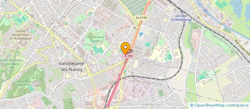 localisation de l'entreprise LES GONDOLES  VANDUVRE-LES-NANCY