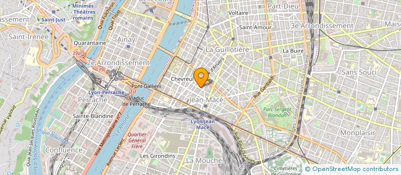 localisation de l'entreprise LES GONES à LYON