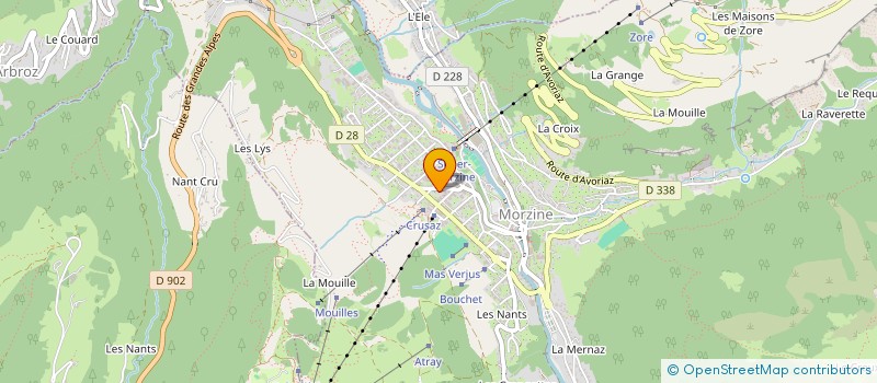 localisation de l'entreprise LES GONES 74  MORZINE