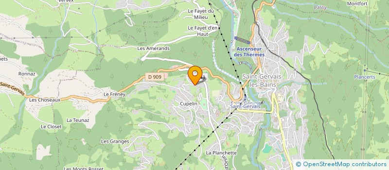 localisation de l'entreprise LES GONES  SAINT-GERVAIS-LES-BAINS