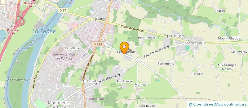 localisation de l'entreprise LES GONES  MONTCEAUX