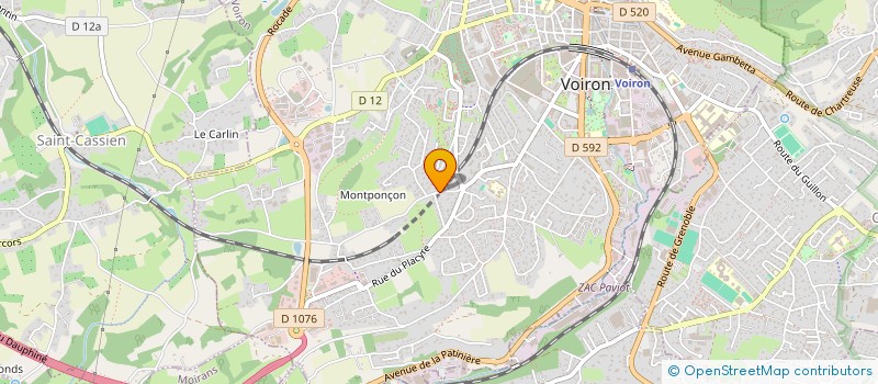 localisation de l'entreprise LES GONES  VOIRON