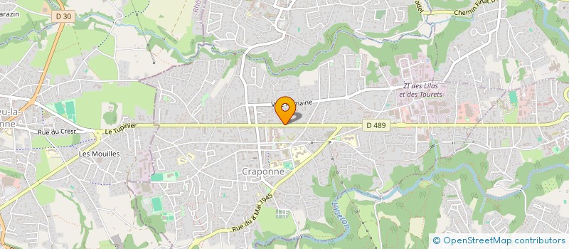 localisation de l'entreprise LES GONES DE L'IMMO LOCATION GESTION  CRAPONNE