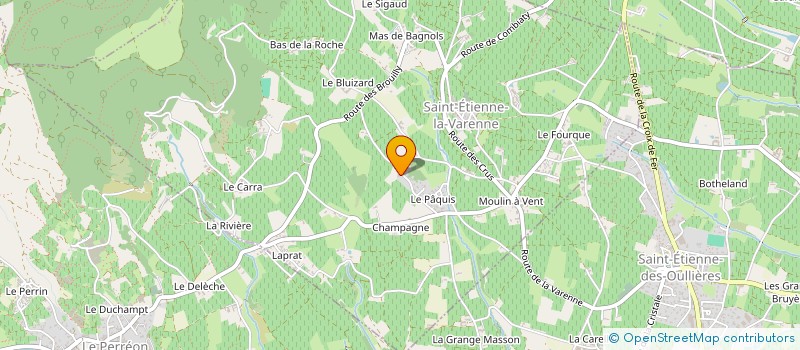 localisation de l'entreprise LES GONES DE SAINTE LUCIE  SAINT-ETIENNE-LA-VARENNE