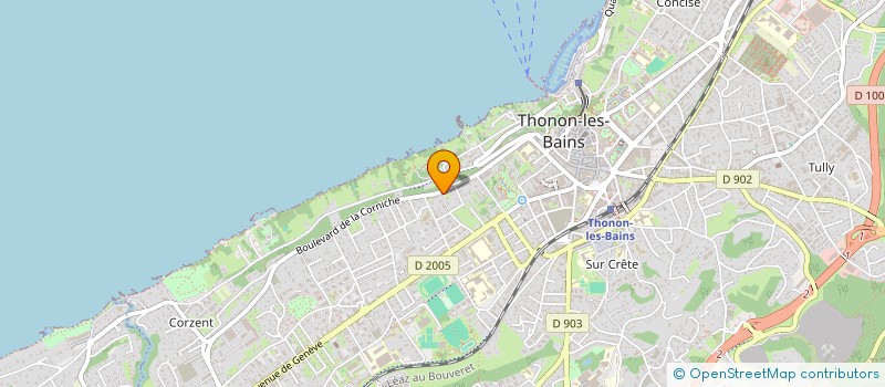 localisation de l'entreprise LES GONES DE THONON à THONON-LES-BAINS