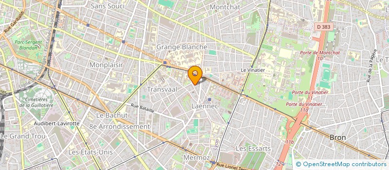 localisation de l'entreprise LES GONES DU CLOS BERCHET  LYON