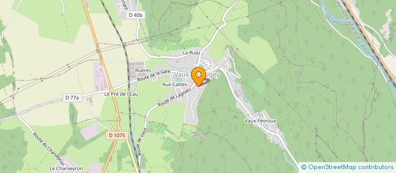 localisation de l'entreprise LES GORELLES  VAUX-EN-BUGEY