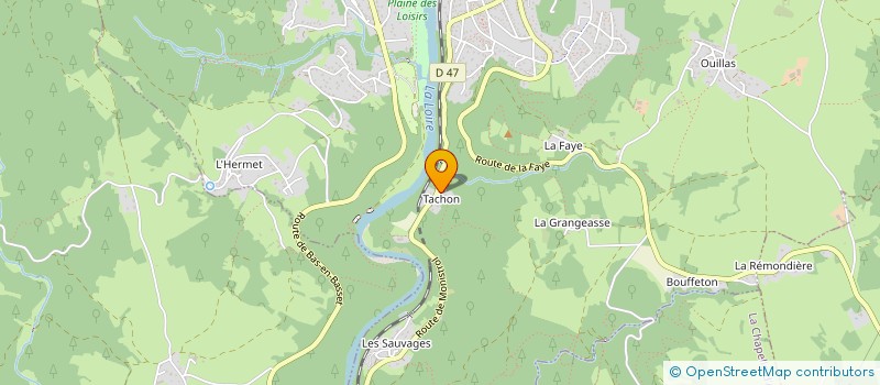 localisation de l'entreprise LES GORGES DE LA LOIRE  AUREC-SUR-LOIRE