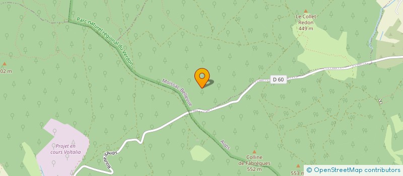 localisation de l'entreprise LES GORGES ROUGES  MOISSAC-BELLEVUE