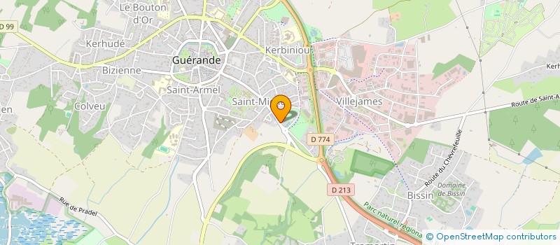 localisation de l'entreprise LES GOSSES DU FAUBOURG  GUERANDE