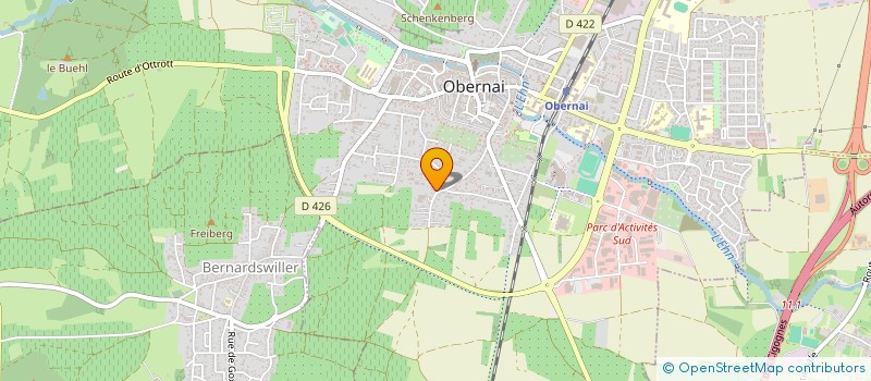 localisation de l'entreprise LES GOUDES à OBERNAI