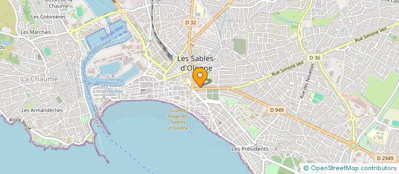 localisation de l'entreprise LES GOUGNAFIERS DE LA FLEUR DE SEL à LES SABLES D'OLONNE