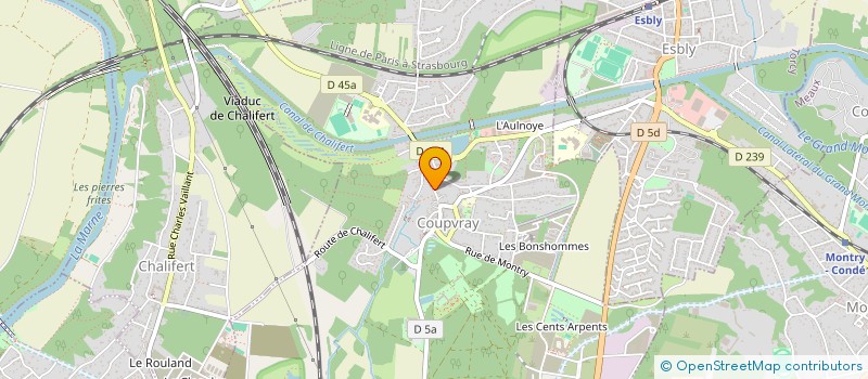 localisation de l'entreprise LES GOUJONS  COUPVRAY