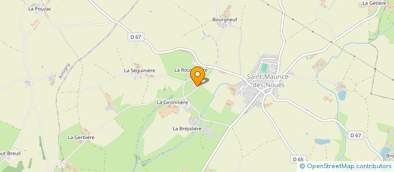 localisation de l'entreprise LES GOURDINES à SAINT-MAURICE-DES-NOUES
