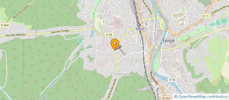 localisation de l'entreprise LES GOURMAN'DISES à EPINAL